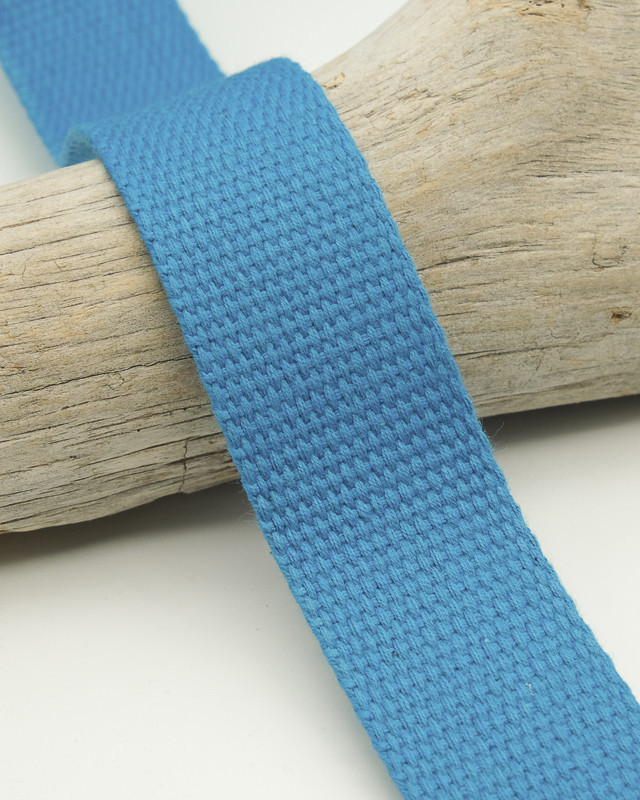 Sangle Coton 30MM bleu fluo